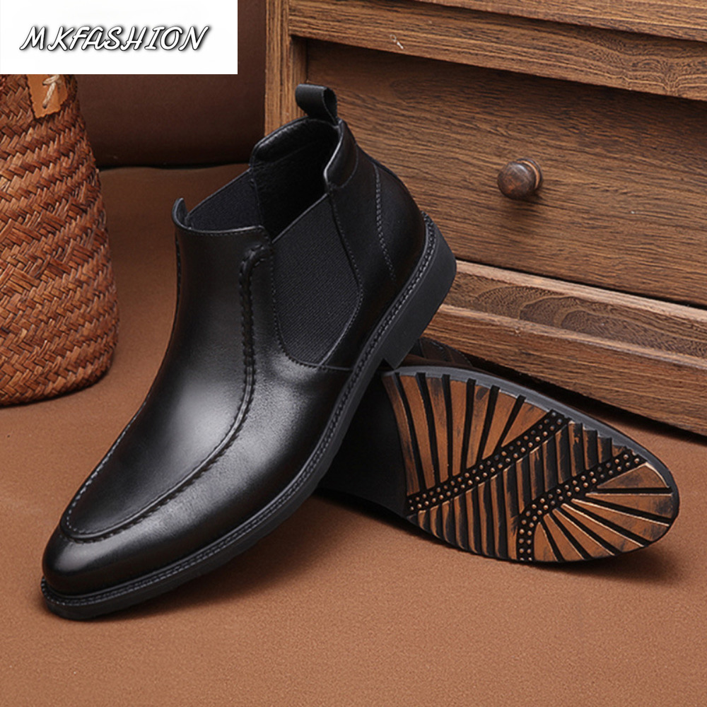Street Fashion Online - Modne, wygodne botki męskie ze skóry