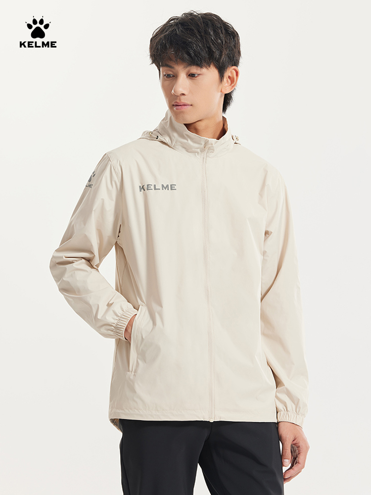 Reflective Jacket Running - KELME Sportowa wiatrówka męska Letnia wiatroszczelna