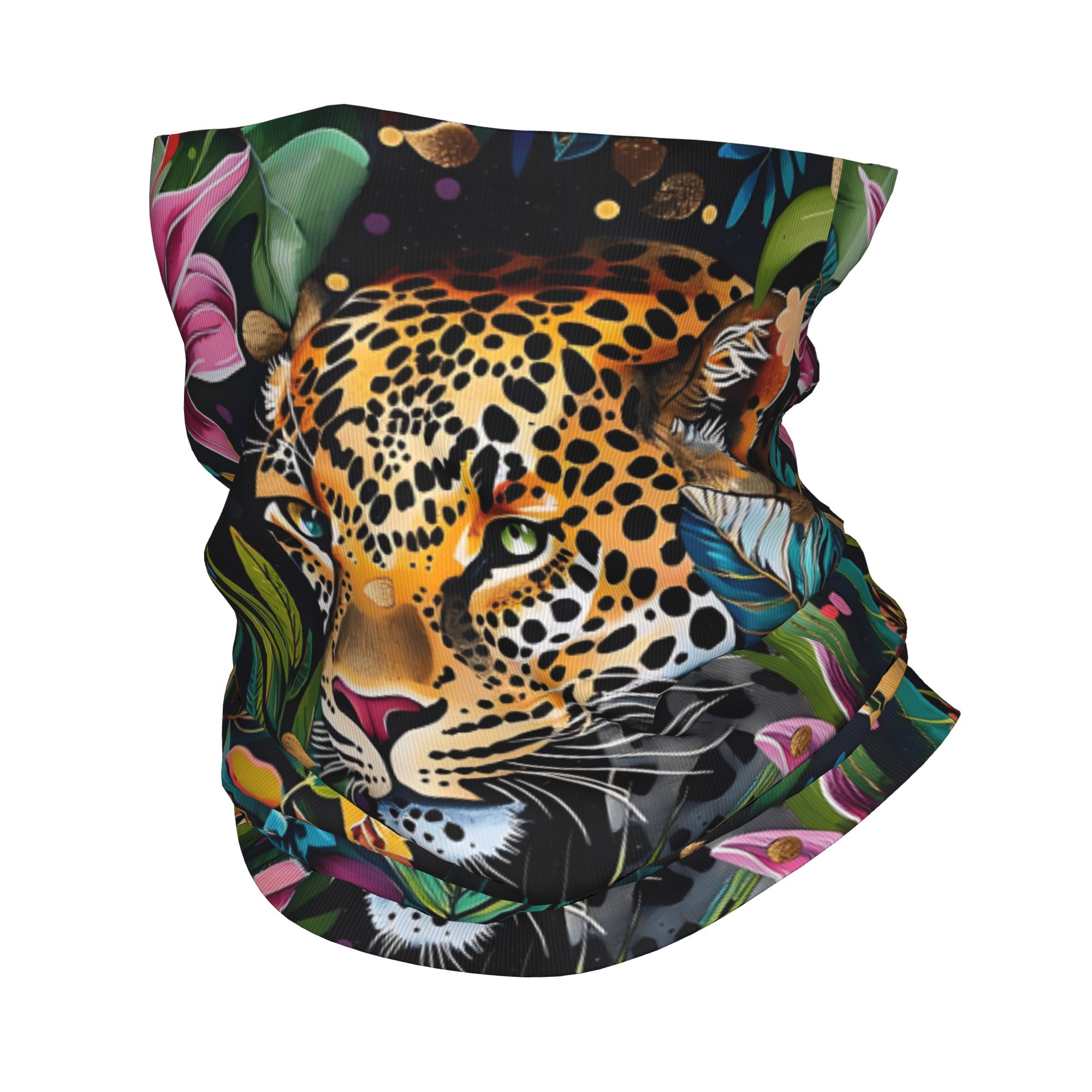 Balaclava Face Mask - Kominiarka w panterkę i tropikalne wzory