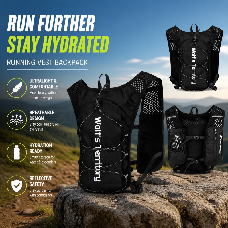 Reflective Jacket Running - Plecak do biegania, kamizelka biegowa, plecak