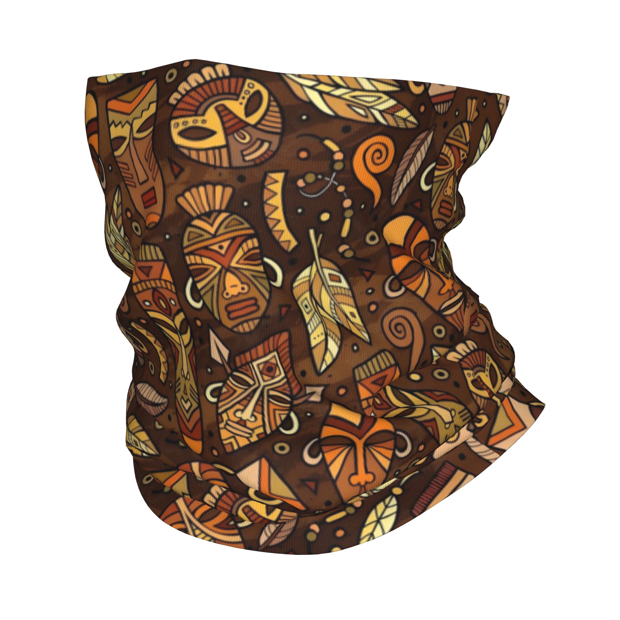 Balaclava Face Mask - Wzorzysta bandana z motywem plemiennym, osłona