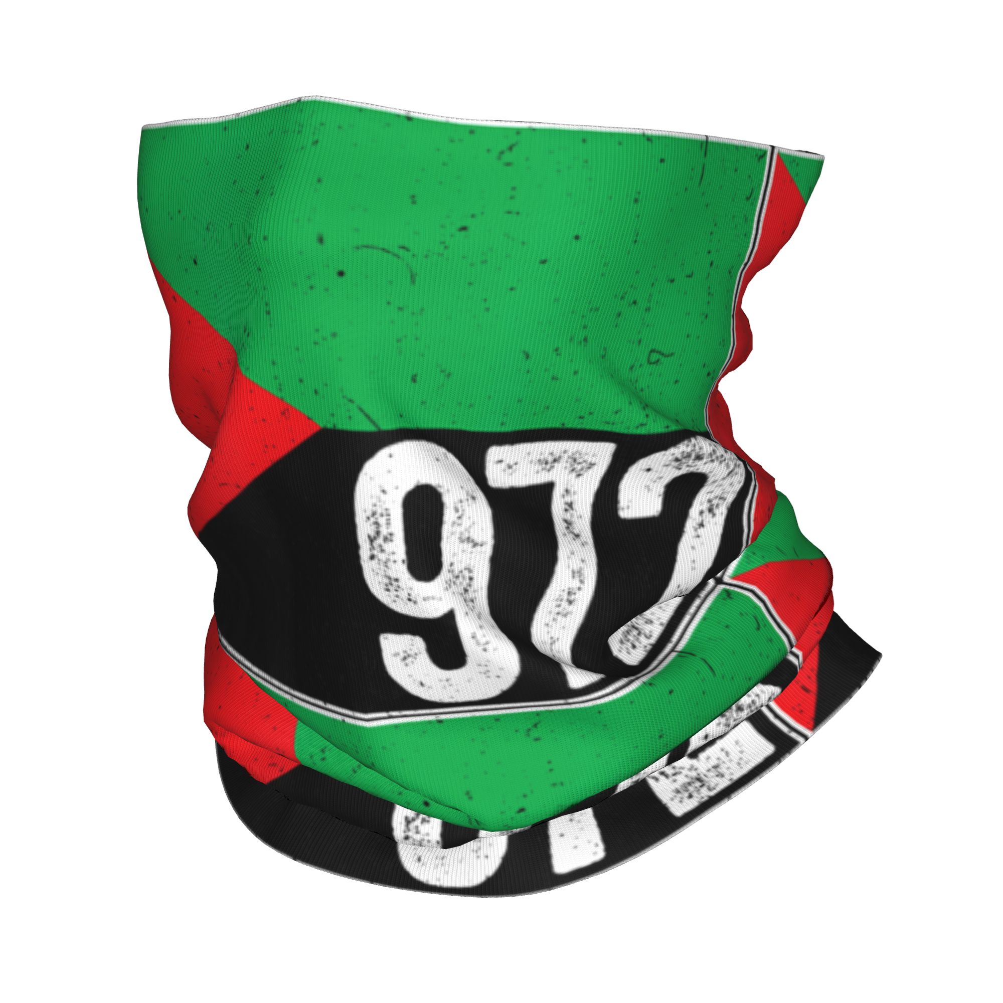 Balaclava Face Mask - Martynika 972 Madinina Flaga Bandana Ochraniacz