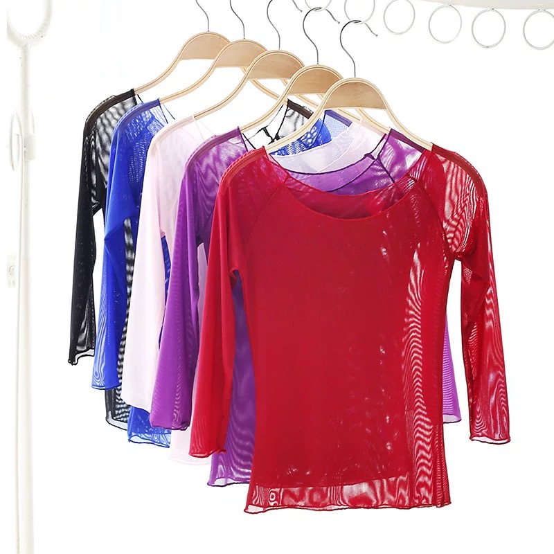 Bluzka baletowa damska z rękaw – Mesh Top Layering recenzja i cena