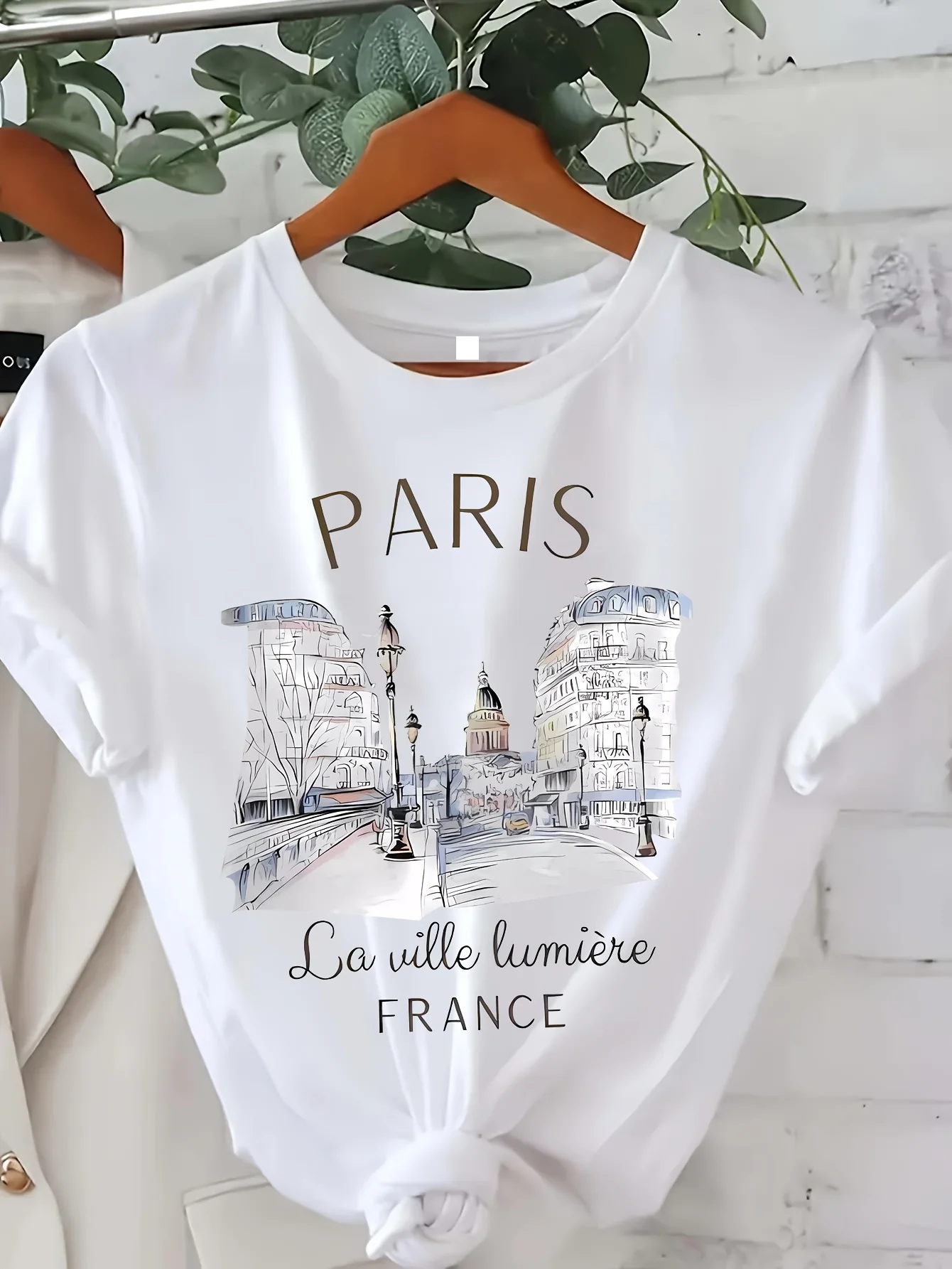 Modna koszulka z nadrukiem par – Street Fashion In Paris recenzja i cena