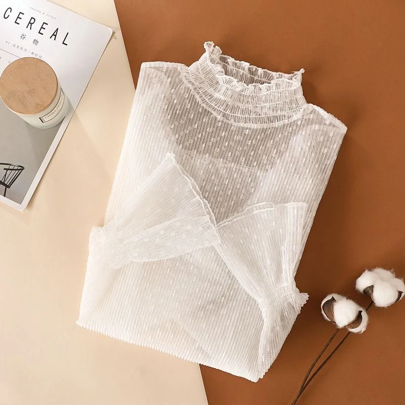 Seksowna damska koronkowa bluz – Mesh Top Layering recenzja i cena
