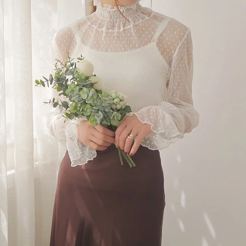 Seksowna damska koronkowa bluz – Mesh Top Layering recenzja i cena