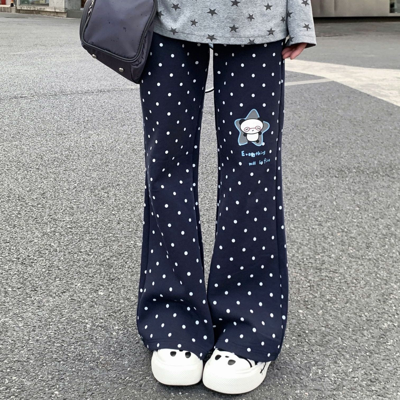 Spodnie w stylu Y2K vintage z  – Street Fashion Korean Girl recenzja i cena