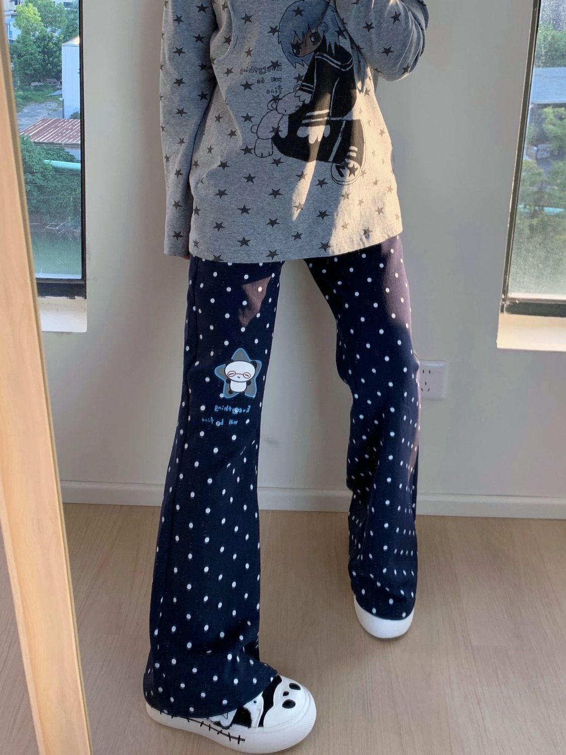 Spodnie w stylu Y2K vintage z  – Street Fashion Korean Girl recenzja i cena