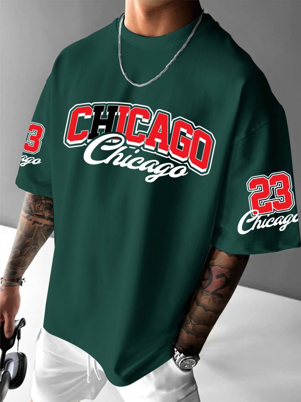 Męska letnia koszulka z nadruk – Street Fashion Chicago recenzja i cena