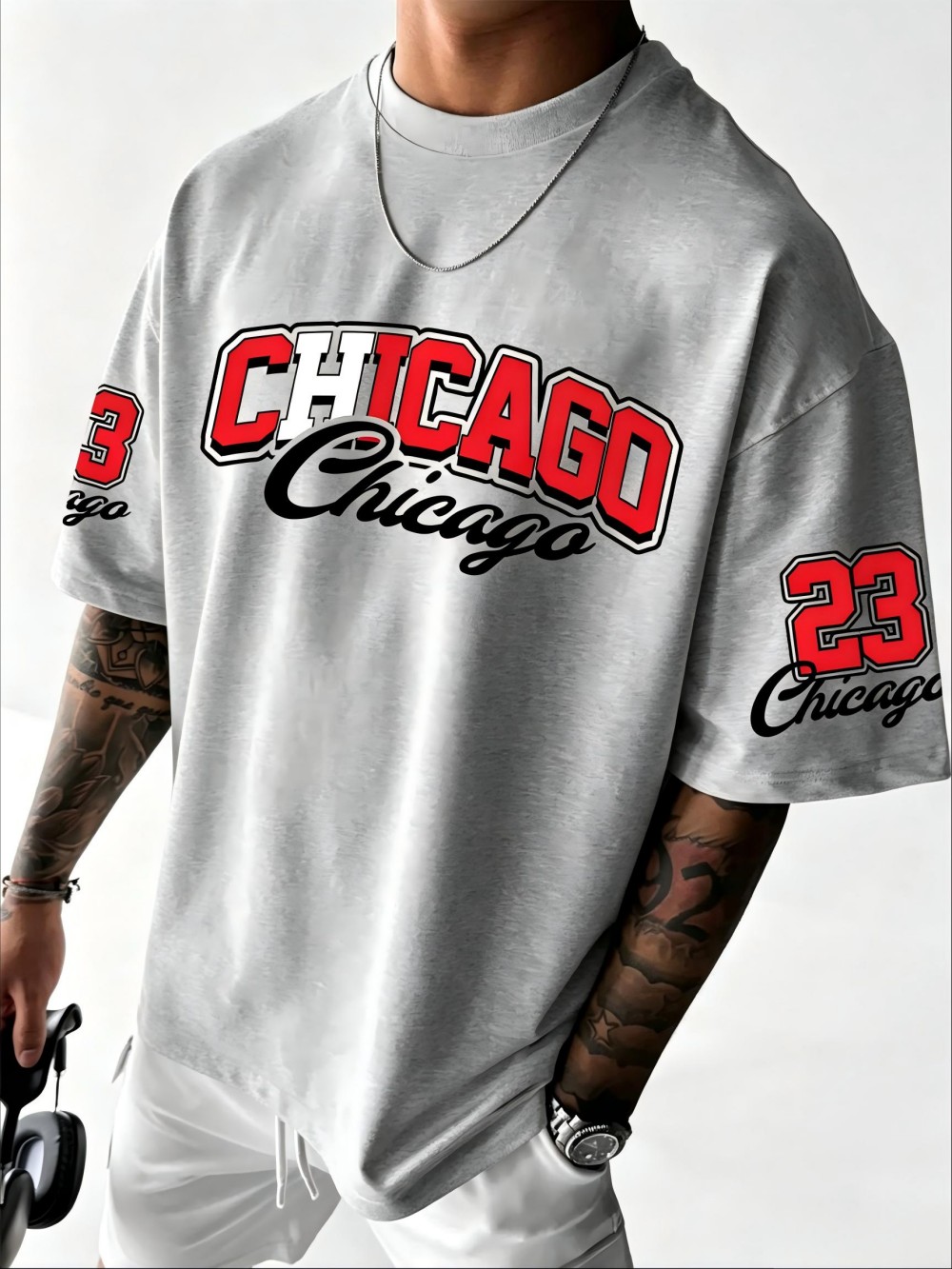 Męska letnia koszulka z nadruk – Street Fashion Chicago recenzja i cena